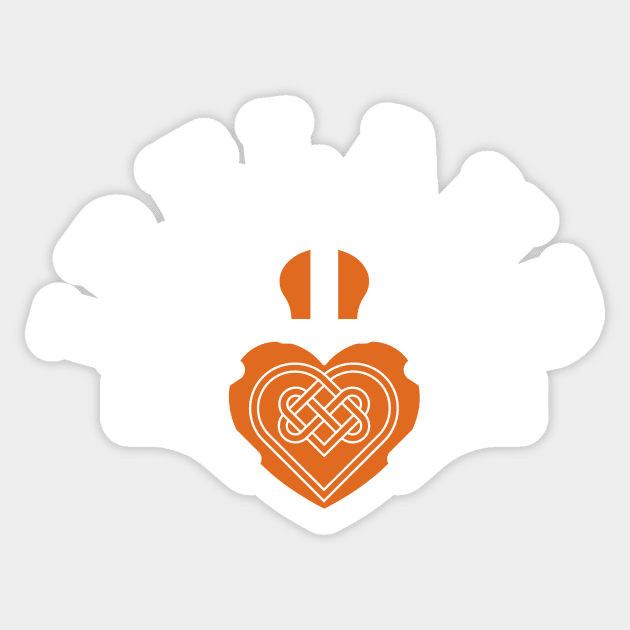 Ireland Claddagh Heart Sticker by TrueCelt